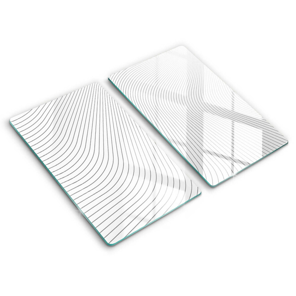 Üveg vágódeszka Modern vonalak minta