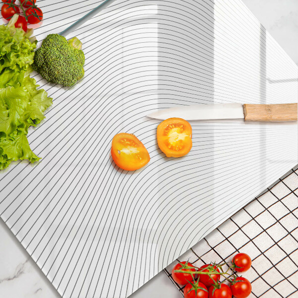 Üveg vágódeszka Modern vonalak minta