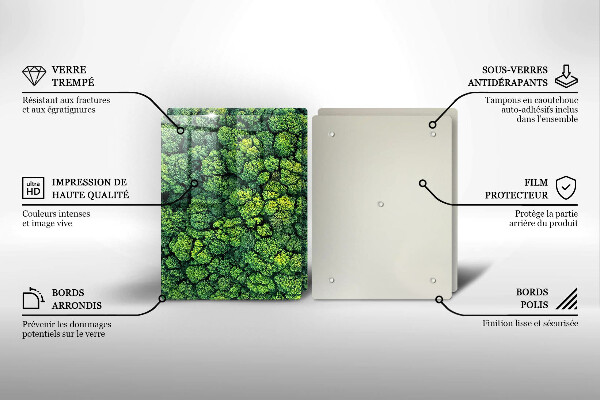 Üveg vágódeszka Természet moha növény