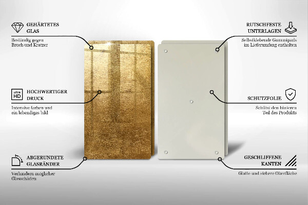 Üveg vágódeszka Arany textúra háttér