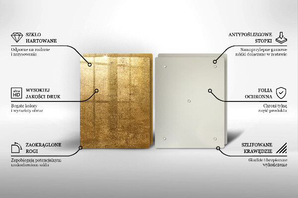 Üveg vágódeszka Arany textúra háttér