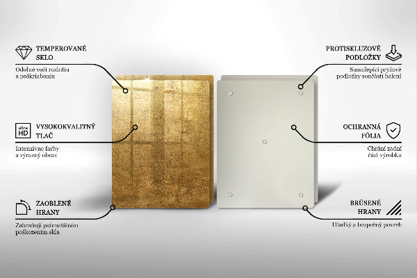 Üveg vágódeszka Arany textúra háttér