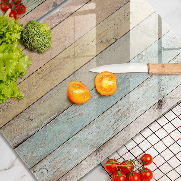 Üveg vágódeszka Színes vintage táblák