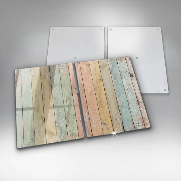 Üveg vágódeszka Színes vintage táblák