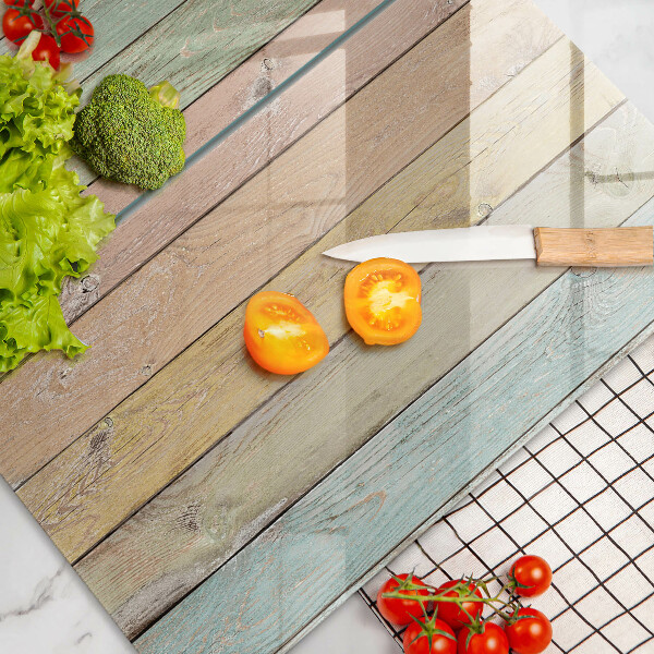 Üveg vágódeszka Színes vintage táblák