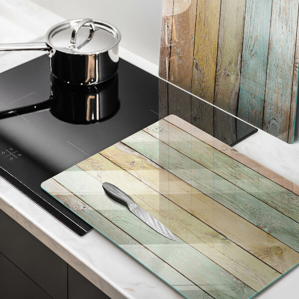 Üveg vágódeszka Színes vintage táblák