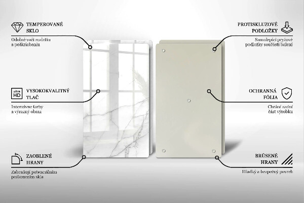 Üveg vágódeszka Márvány kő háttér