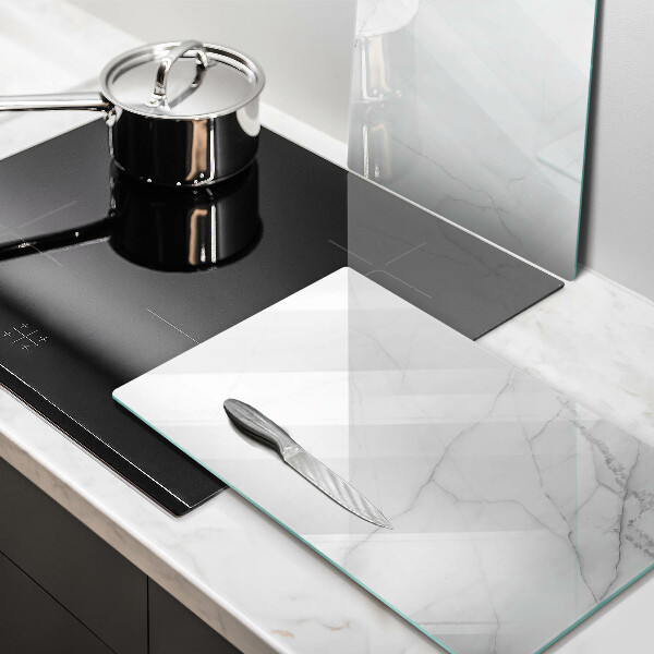 Üveg vágódeszka Márvány kő háttér