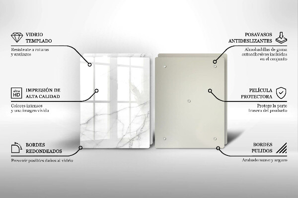 Üveg vágódeszka Márvány kő háttér