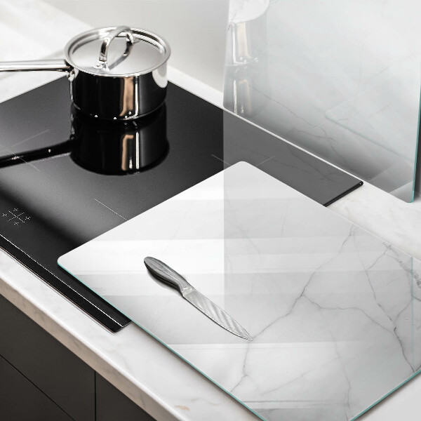 Üveg vágódeszka Márvány kő háttér
