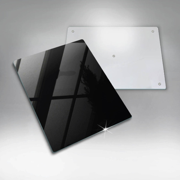 Üveg vágódeszka Fekete szín