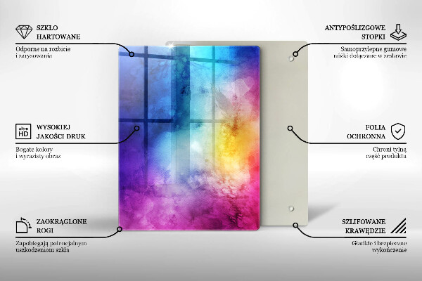 Üveg vágódeszka Rózsaszín szín