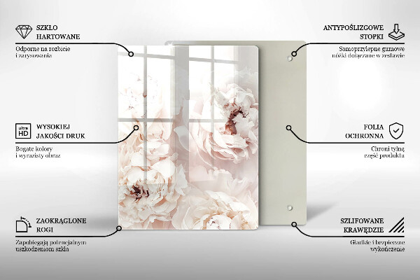 Üveg vágódeszka Sárga