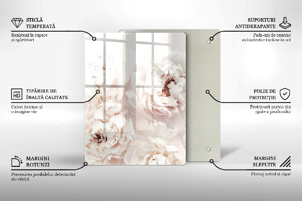 Üveg vágódeszka Sárga