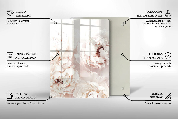 Üveg vágódeszka Sárga