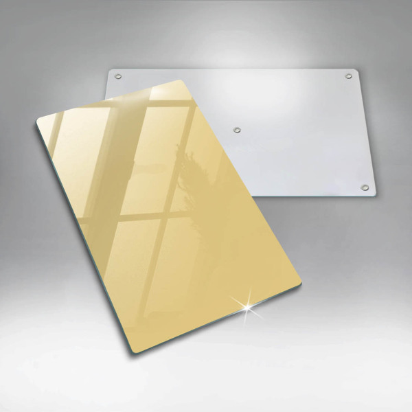 Üveg vágódeszka Sárga