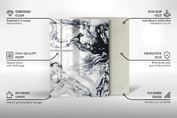 Üveg vágódeszka Citrom gyümölcs