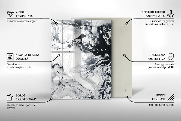 Üveg vágódeszka Citrom gyümölcs