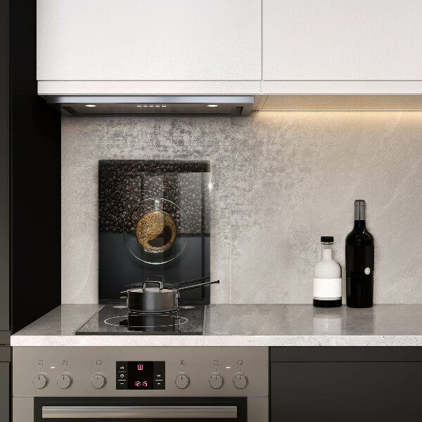 Üveg vágódeszka Kávé és bab