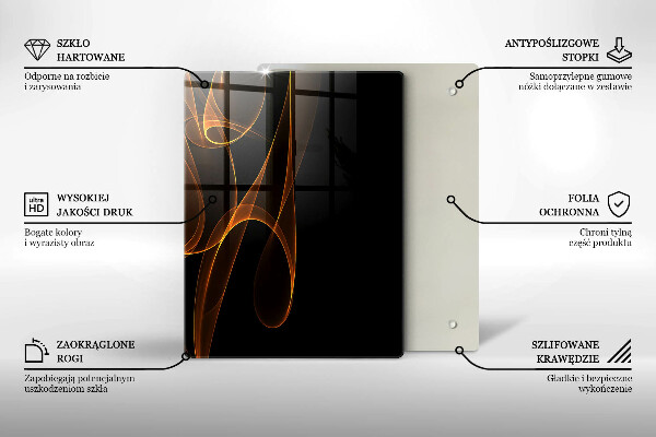 Üveg vágódeszka Zöld zöldségek