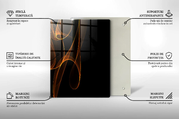 Üveg vágódeszka Zöld zöldségek