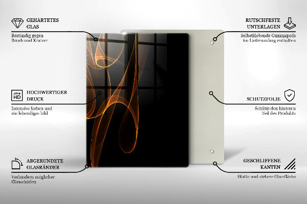 Üveg vágódeszka Zöld zöldségek