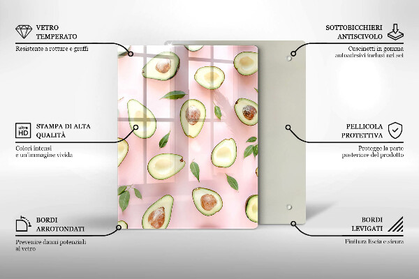 Üveg vágódeszka Gyümölcsök és zöldségek