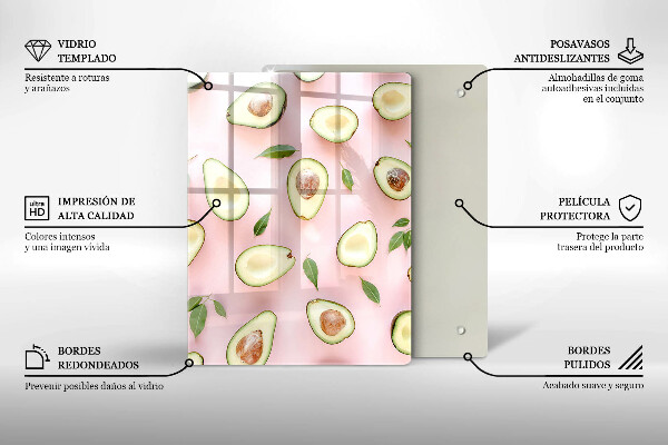 Üveg vágódeszka Gyümölcsök és zöldségek