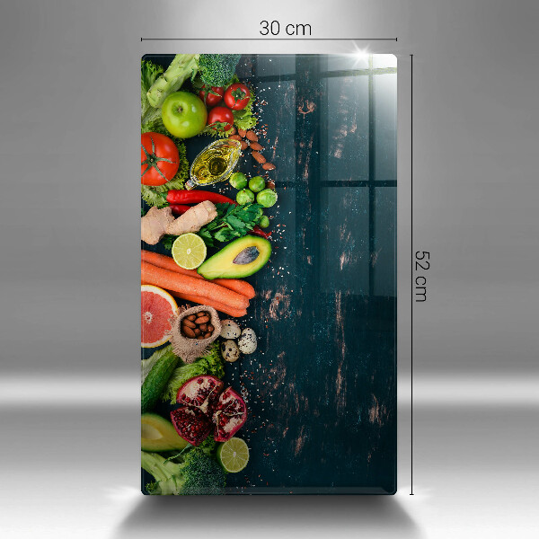 Üveg vágódeszka Gyümölcsök és zöldségek