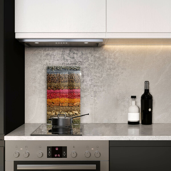 Üveg vágódeszka Színes fűszerek