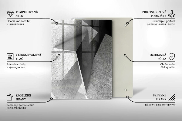 Üveg vágódeszka Fa textúra