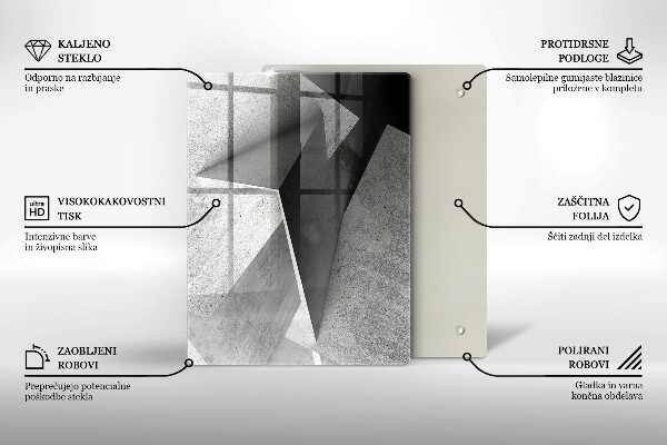 Üveg vágódeszka Fa textúra
