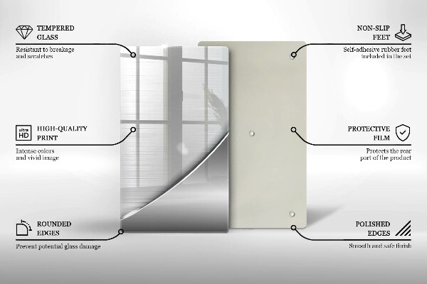 Üveg vágódeszka Fém formák