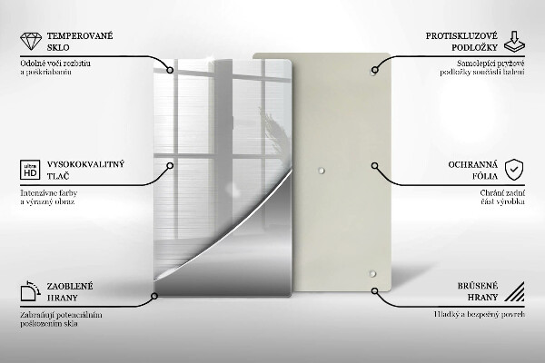 Üveg vágódeszka Fém formák