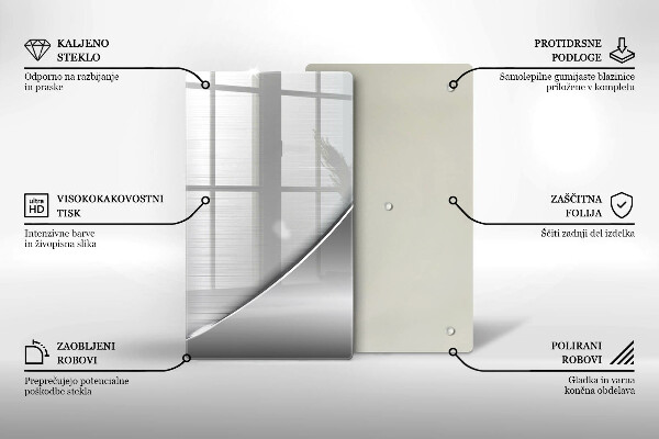 Üveg vágódeszka Fém formák