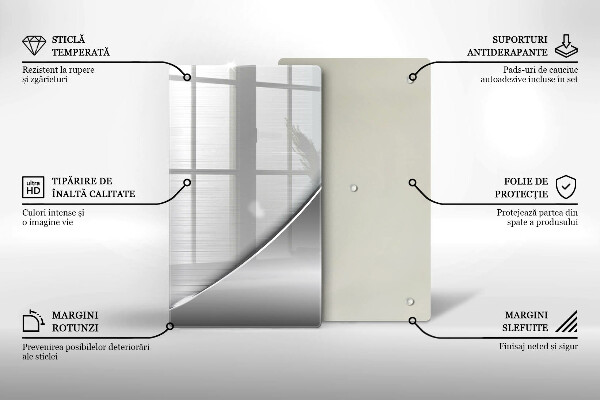 Üveg vágódeszka Fém formák