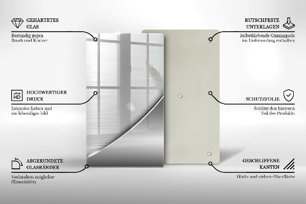 Üveg vágódeszka Fém formák