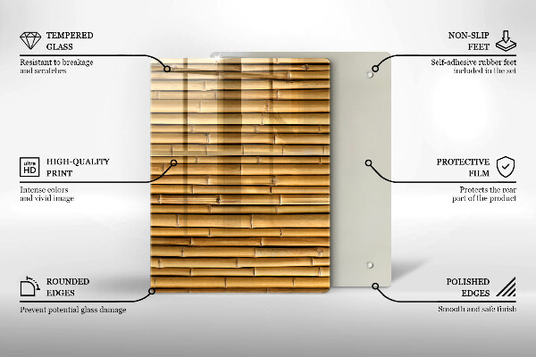 Üveg vágódeszka Fém formák