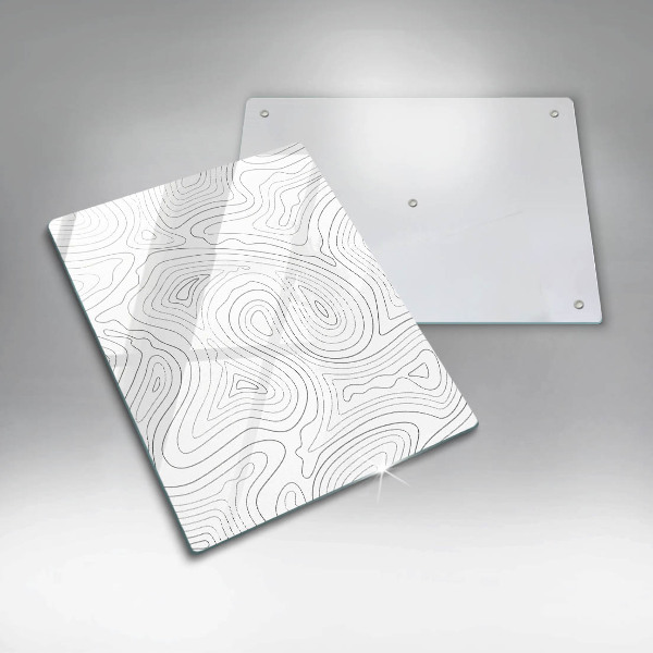 Üveg vágódeszka Absztrakt formák