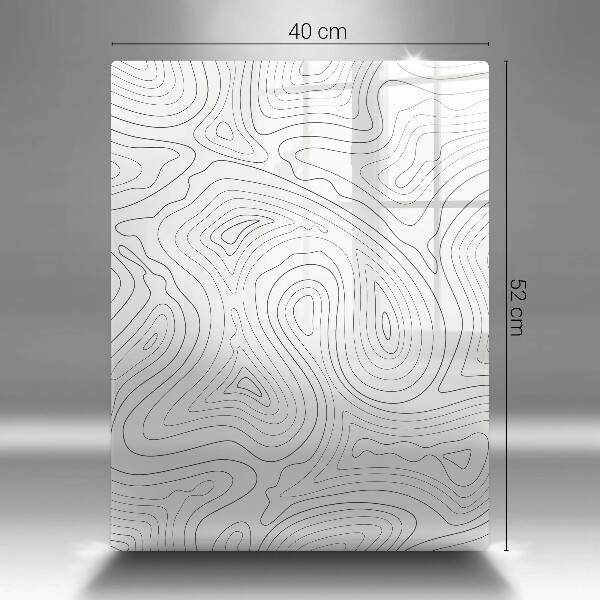 Üveg vágódeszka Absztrakt formák