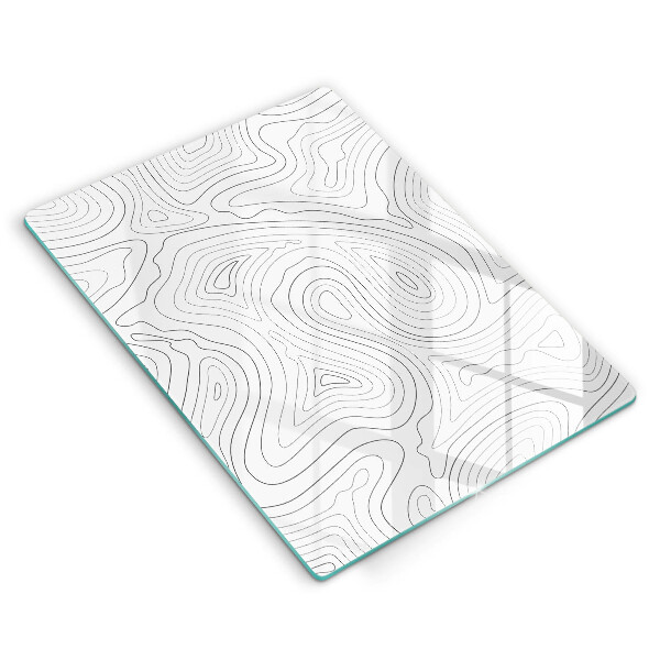 Üveg vágódeszka Absztrakt formák