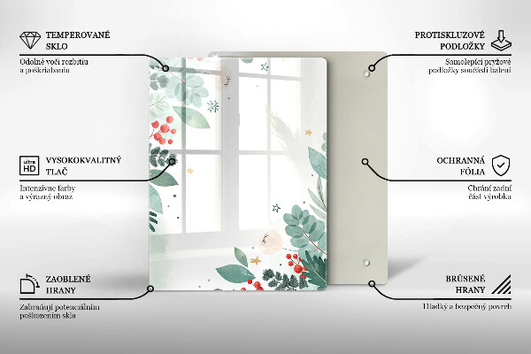 Üveg vágódeszka Absztrakt formák