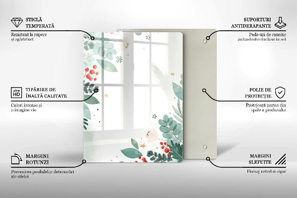 Üveg vágódeszka Absztrakt formák