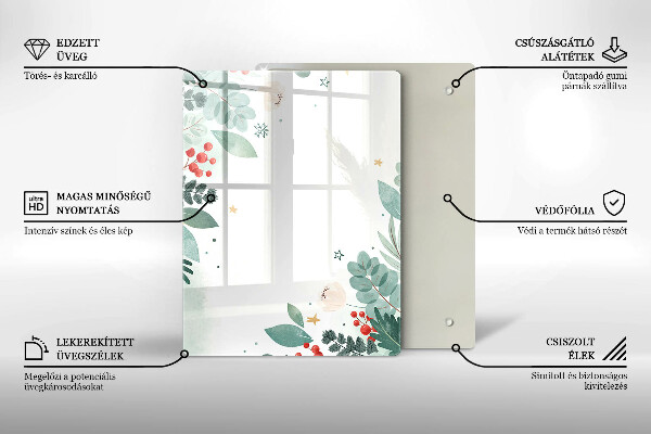 Üveg vágódeszka Absztrakt formák