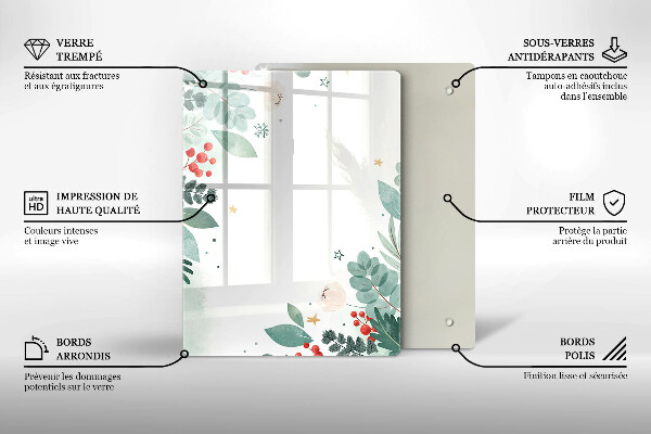 Üveg vágódeszka Absztrakt formák