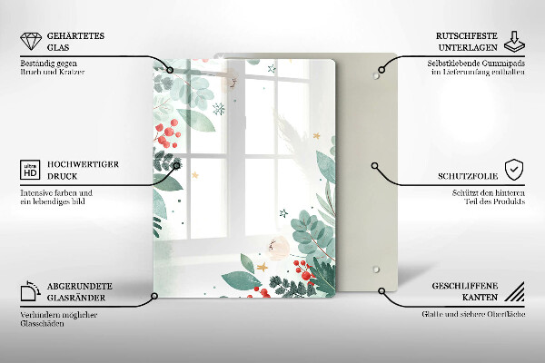 Üveg vágódeszka Absztrakt formák