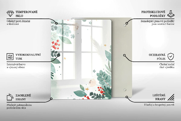 Üveg vágódeszka Absztrakt formák