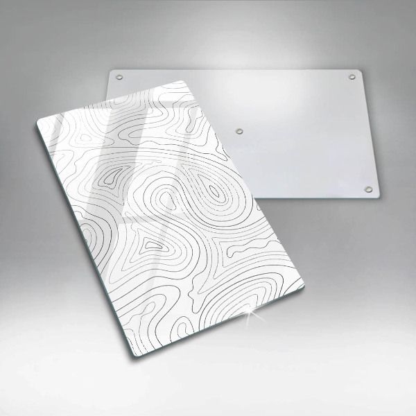 Üveg vágódeszka Absztrakt formák