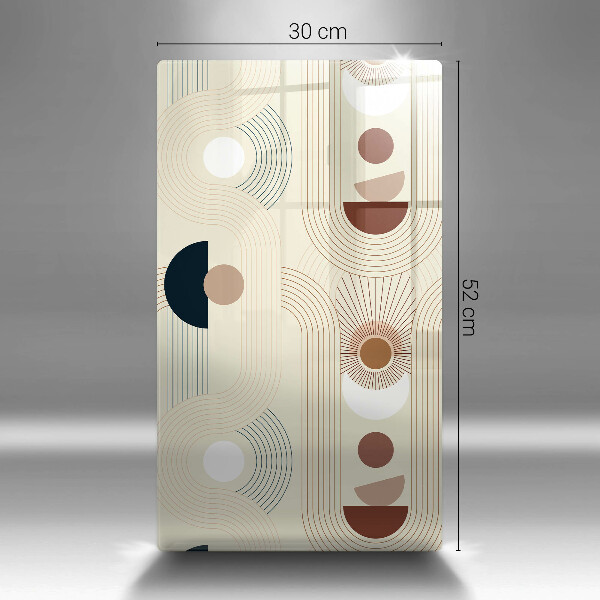 Üveg vágódeszka Boho geometriai formák