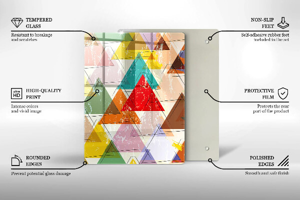 Üveg vágódeszka Színes égbolt